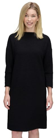 Betty Barclay Damen Sweatkleid mit Stickerei 44, Schwarz