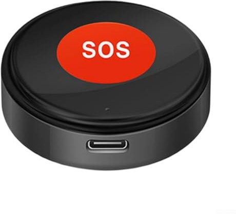 HEBEOT Pulsante di chiamata SOS intelligente WiFi Pulsante antipanico wireless Pulsante antipanico SOS pulsanti ricaricabili per bambini anziani 52*52*15mm