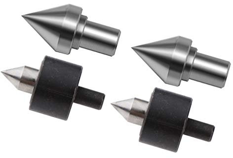 Juego de 4 portabrocas de torno central para carpintería y metalurgia