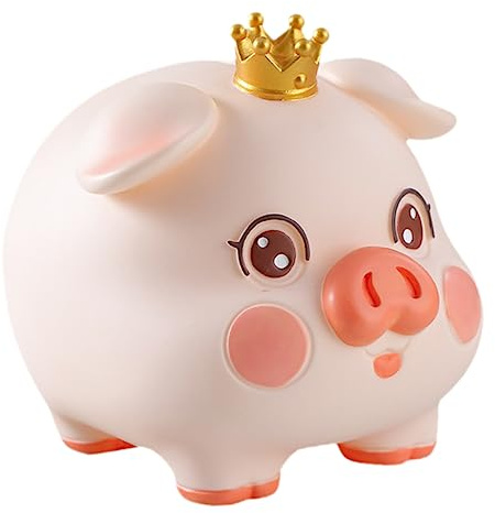 TOYANDONA Salvadanaio Maiale per Contenitore Monete Forma Decorativo per Casa e Cameretta Facile da Idea Compleanno e Festività