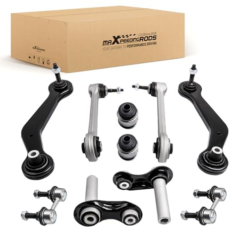 maXpeedingrods 10Pcs Rear Suspension Control Arm Ball Joint Kit RearTie Rod Sway Bar Links Kit For Bmw X5 E53 Suv 04 05