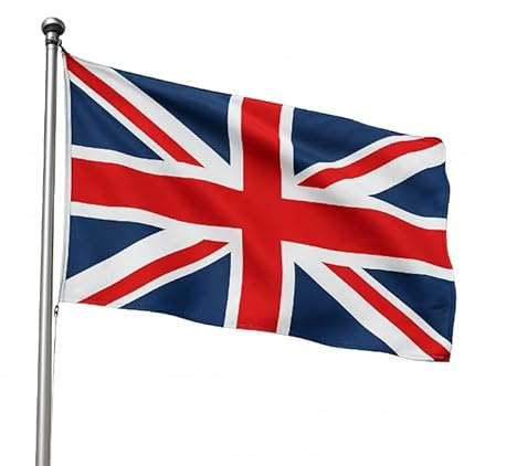 Union Jack British National Flag, 3ft x 2ft, 90cm x 60cm, Double Sided with Brass Eyelets, United Kingdom, Great Britain Flag (1)