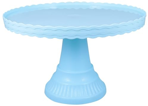 INOOMP Alzata Dolci Espositore Torte 1 Pezzo in Plastica PP Blu | Matrimonio e Battesimo, Design Moderno e Raffinato, Adatto a Cioccolato e Snack