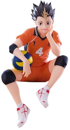 DEXSHUN Nishinoya Yu Figur Anime Volleyball Figuren Serie Sitzhaltung Nishinoya Yu Statue PVC Cartoon Modell Merch Sammlerstück Desktop Dekoration Geschenke 12cm