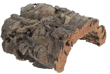 GANAZONO Naturbark för reptilakvarium, ormgeckoskinn, trädbark, gömställe, skyddsgrotta för reptiler, akvariedekorationer