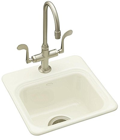 KOHLER K-6579-1-96 Northland Self-Rimming Entertainment Sink, Biscuit