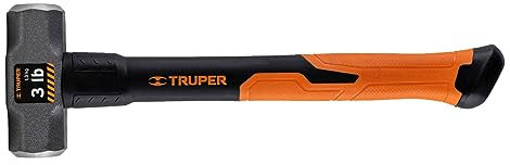 TRUPER MD-16F Traîneau Marteaux, poignée en fibre de verre de 36 pouces, 16,0 lbs