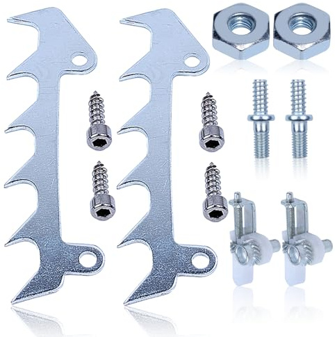 Adefol Griffes avec Écrous pour Stihl MS170 MS180 017 018 Tronçonneuse, Butée à Griffes + Boulon et Écrou + Tendeur de Chaîne Accessoire Kit de Pièces 8 in 1