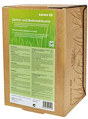 Emiko EM Garten- und Bodenaktivator Inhalt: 5 Liter Bag in Box, flüssiges Bodenhilfsstoff-Konzentrat mit effektiven Mikroorganismen