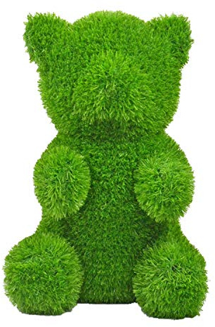 AniPlants Kögler 53251 Ours Frontal Figurine décorative en Gazon Artificiel, env. 32,5 x 38 x 50 cm, résistant aux intempéries et indéformable, avec ancrages de Fixation, idéal comme décoration pour