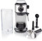 Vitinni Espressomaschine, Professionellem Milchaufschäumer, 15-bar-Druckpumpe, Milchschaumdüse, 1450 W, inkl. Barista-Kit, Tassenwärmeregal, 1 l Wassertank, Für Gemahlenen Kaffee, Silber