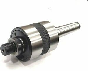 Träbearbetning svarvverktyg roterande center MT2, Live Tailstock Chuck adapter 3/4 tum x 16 TPI, 2 morse kona (2MT)