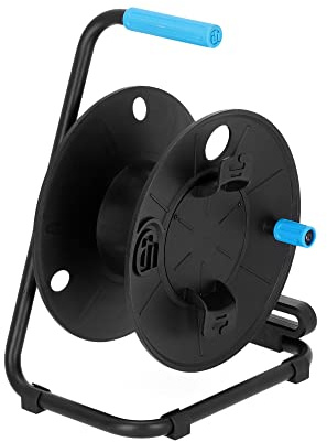 Adam Hall Cables 4 Star CD 042 Plastic Cable Reel with Steel Frame, Black, Size M