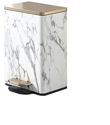 Pattumiera 12L/15L Pattumiera a pedale in acciaio inossidabile di grande capacità Cucina Soggiorno Cestino di grandi dimensioni Scatola di immagazzinaggio della spazzatura di fascia alta Pattumiera Ba
