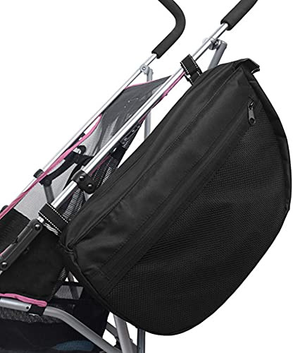 Kinderwagen Organizer Universal, Kinderwagen Hängende Aufbewahrungstasche Organizer Isoliertasche Mit Reißverschluss, Zusätzlicher Kinderwagen-Aufbewahrungsraum Zubehörtasche, Buggy Kinderwagentasche