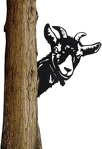 Décoration de Jardin Mouton en Métal pour Clôtures Décorations Animaux Jardin Decoration Amusantes Ornement de Statue de Jardin en Métal Exterieur