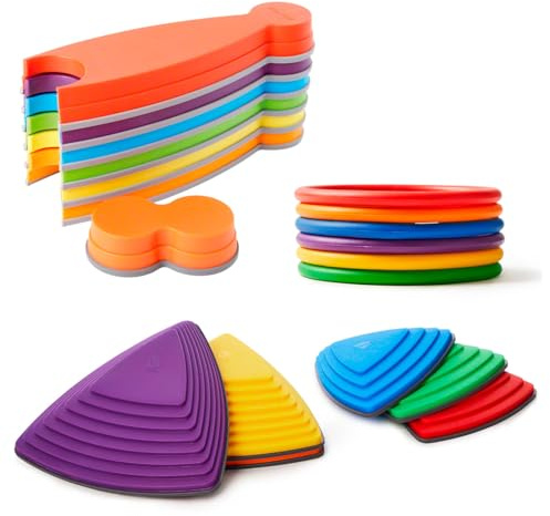 Gonge Koordinationsset,19-tlg. Fluss-Steine, Balance-Weg, Activity Rings