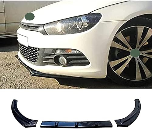 KLFDT Auto Becquets Avant pour Volkswagen VW Scirocco 2006-2018,Lame De Séparation De Lèvre De Pare-Choc Avant,Accessoires Extérieurs De Voiture