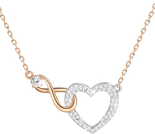 FEITENGU Infinity Herz Halskette Armband Sterling Silber 925 Damen, Schmuck Geburtstag für Frauen