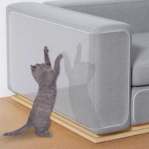 SYCCLLYYDS Pellicola protettiva antigraffio per divano e gatto, 30 x 300 cm, pellicola adesiva trasparente, antigraffio, per pareti e porte, per gatti