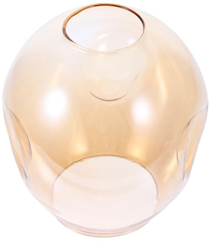 BAZEITFLOW Abat-jour en Verre Globe de Remplacement Léger Suspendre Lumineuse, Protection Lumière Vive, Design Délicat Adapté pour Chambre et Hôtel