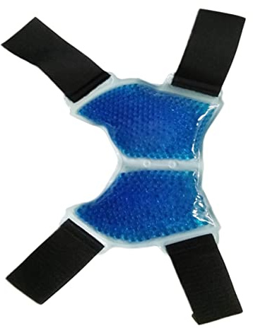 PERSELOSO Wiederverwendbare Kühlmanschette Für Knöchel Mit Verstellbarem Verband Eisgel-pack Für Schmerzen Und Verletzungen Blau Für Sportler Fußgelenk Und Sprunggelenkschmerzen