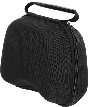 SEWACC Game Controller Storage Bag Splashproof Dirtproof Portable Carry Case for Switch Pro Heavy Duty with Double Zippers Hand Strap for Protection Black