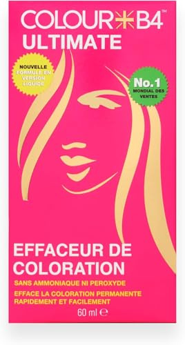CB4 Ultimate Démaquillant Capillaire – Dissolvant de Couleur pour Cheveux, Sans Ammoniaque, Réduit les Pigments, Prépare à une Nouvelle Couleur