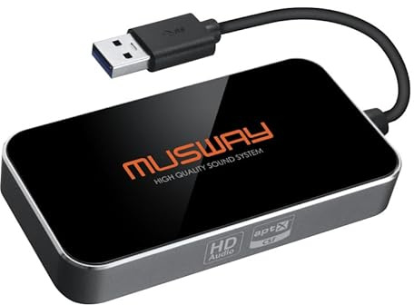 MUSWAY BTA-HD - Bluetooth DONGLE FÜR HD Audio Streaming & APP-Steuerung in Verbindung mit MUSWAY DSP-512K Audio-Verstärker Modellen
