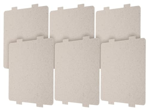 Ipetboom 6 piezas Placa Mica Cortable Resistente al Calor para Microondas de Hoja Aislante para Horno Cubierta Guía de Onda para Reparación y Protección Segura
