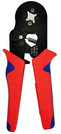 Pince Électrique Terminale Ensemble D'outils À Main Professionnel 0.08-16mm2 28-5AWG Sertir Rapide Outil De Sertissage Fil Bricolage Sertissage PréCis(AWG 23-7 Red Blue)