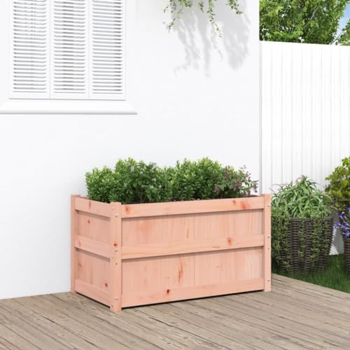 Teenpull Pflanzkübel 90x50x50 cm, Massivholz Douglasie, Robustes Pflanzgefäß für Garten, Balkon, Terrasse, DIY Blumenkasten