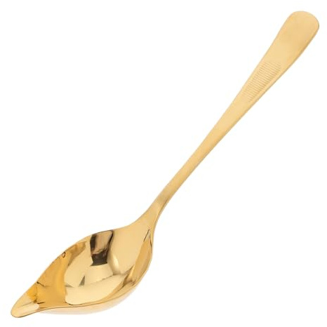 TOYANDONA Cucchiaio da Salsa in Acciaio Inox 304, Cucchiaio da Zuppa Asiatico, Utensile da Cucina per Ristoranti e Catering, Resistente e Facile da Pulire, Adatto per Salse, Oli