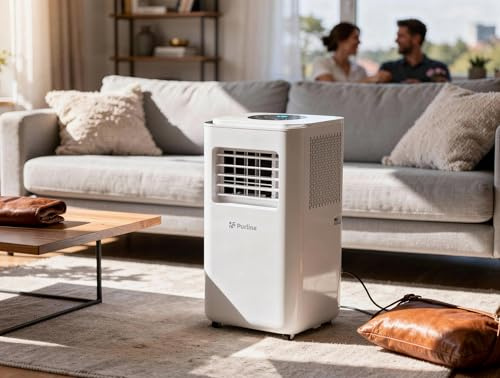 Aire Acondicionado portátil 9000 BTU con deshumidificador y termostato COOLY 9000N Purline