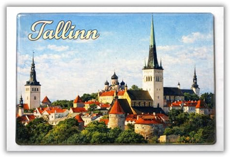 Tallinn -Estland Souvenir-Kühlschrankmagnet Fridge Magnet koelkastmagneet aimant de refrigerateur calamita de frigorifero iman de nevera