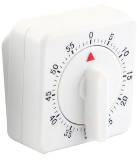 Apollo Timer Mechanical 1-Hour, Multi-Colour, 6x4x6 | Twist Dial, No Battery Needed, Stand or Hang, Durable Plastic & Metal Timing Mechanism