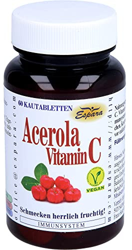 Espara Acerola-Vitamin C Kautabletten Immunsystem, 60 St. Tabletten