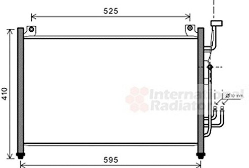 VAN WEZEL 27005236 Klimakondensator Klimaanlage Auto mit Trockner DF7161480A DFY16148Z DF7161480B