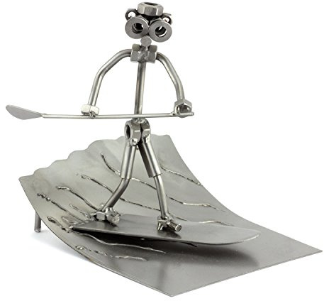 Steelman24 I Schraubenmännchen Stehpaddler I Made in Germany I Handarbeit I Geschenkidee I Stahlfigur I Metallfigur I Metallmännchen