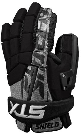 STX Lacrosse sköld målvaktshandske, svart, 13 tum