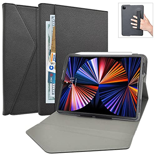 Alapmk Diseñado Especialmente La Funda Protectora de Cuero de PU para 11.6 ASUS Chromebook Flip C213SA Ordenador portátil,Negro