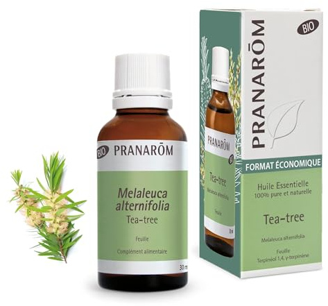 PRANARÔM - Tea Tree Bio - Huile Essentielle Chémotypée - Défenses Naturelles - 100% Pure Et Naturelle - HECT - 30 ml