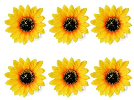 6Pcs Sonnenblumen Haarschmuck Sunflower Haarspangen Hawaii Haarnadel Urlaub Haarschmuck Blumen Haar Knall Party Kopfschmuck für Party Trip