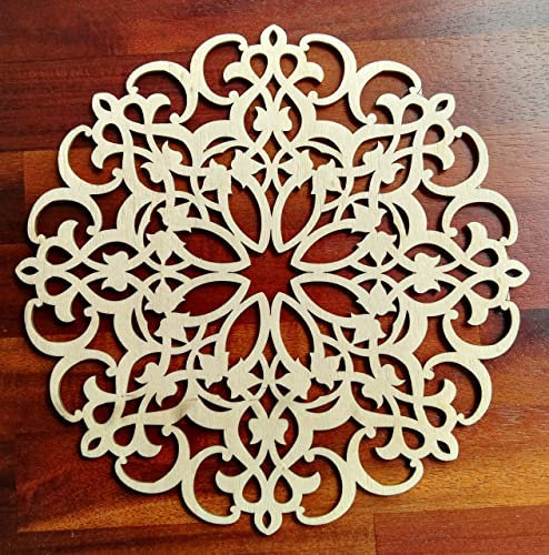 Zagora 1Stk. Holzornament Fleur Verzierung Ornament Applikation Möbel (50 cm DM)