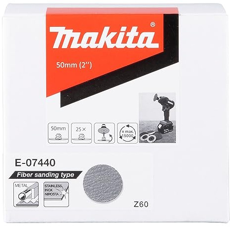 Makita E-07440 Dischi abrasivi in fibra 50 mm Z60G
