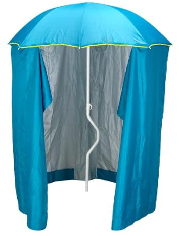 Produce Shop Ombrellone Mare GiraFacile 200 Cm Protezione UV Tenda Spiaggia Pesca Zeus - Azzurro