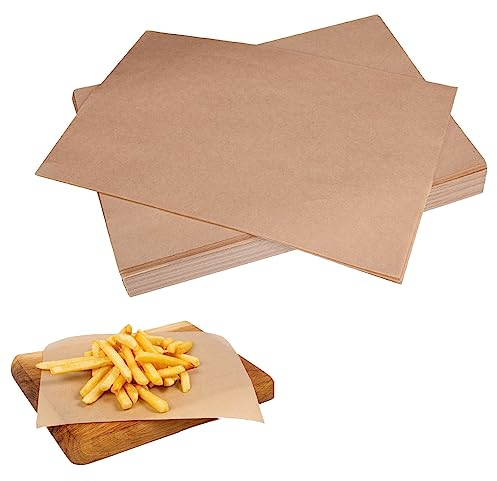 50 Sheets 20 * 30cm Parchment PaperBaking Sheets, Unbleached Parchment Paper, Pre-CutParchment Paper Heavy Duty and Non-StickParchment PaperSheets for Baking,Grilling, Cooking, Air Fryer