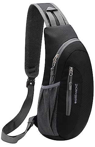 Gisdanchz Unisex Honeycomb Jacquard Sling Bag Small Sling Rucksack One Strap Backpack Bags for Hiking Travel