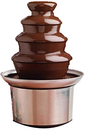 sjdoPulse Machine De Fontaine De Cascade De Chocolat en Métal Chauffée Commerciale À 4 Couches, Machine De Fontaine De Chocolat À Domicile pour Fête Et Événements