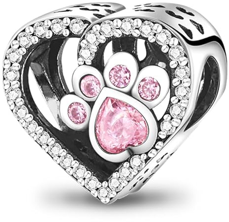 KUNSIR Charme Perles en argent sterling 925 pour bracelet et collier Pandora Compatible avec bracelets européens pour femmes et filles